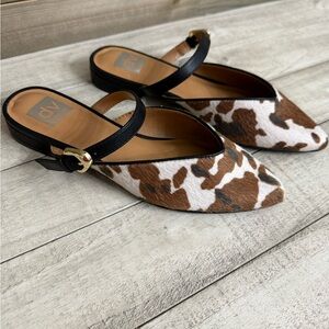 DV by Dolce Vita Women's Cow Print Mules, NWOT